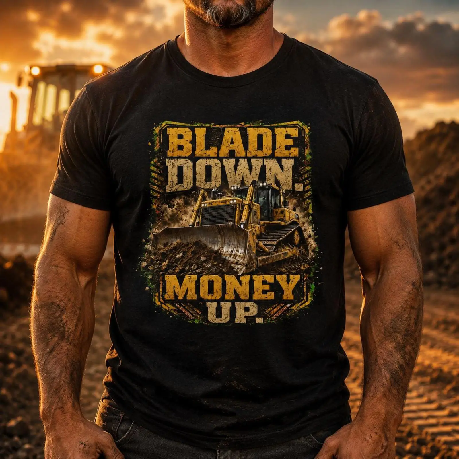 تي شيرت لسائقي البلدوزر بتصميم - مراجعة Heavy Equipment Driver وسعره